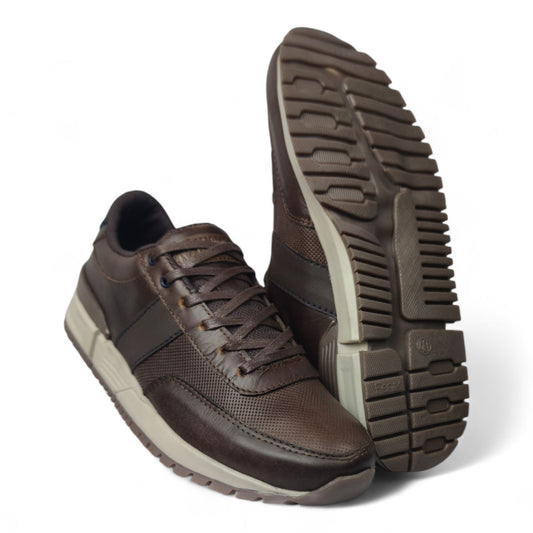 Tenis Sneakers Ref. Vulcano color Café