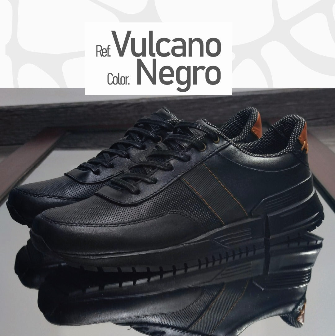Tenis Sneakers Ref. Vulcano color Negro